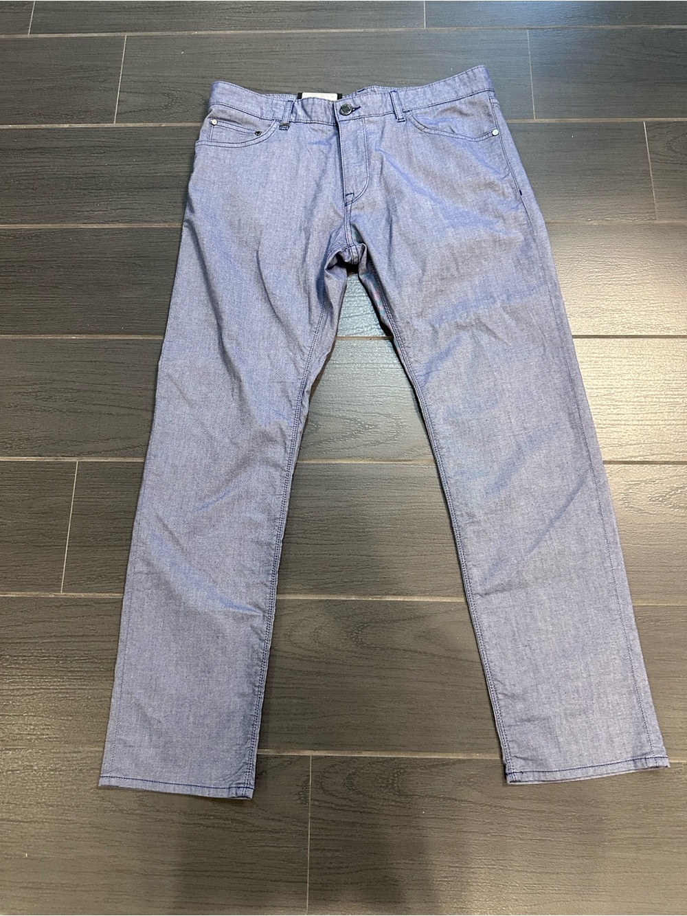 Hugo Boss Men's Maine-3 Regular Fit Strettcg Jeans in Light Blue
